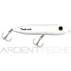 Poisson nageur HEDDON Super spook Jr mini TW Total white