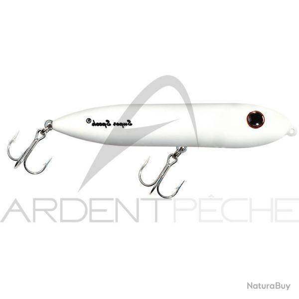 Poisson nageur HEDDON Super spook Jr mini TW Total white