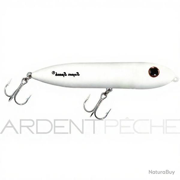 Poisson nageur HEDDON Super spook Jr mini TW Total white
