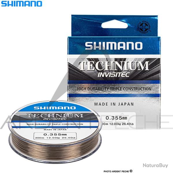 Fil nylon SHIMANO Technium invisitec 300m � 0.205mm