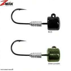T&ecirc;te plomb&eacute;e Z MAN Nedlockz HD Green pumpkin 5.7g
