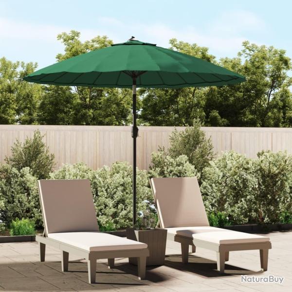Parasol d'ext�rieur avec m�t en aluminium 270 cm Vert