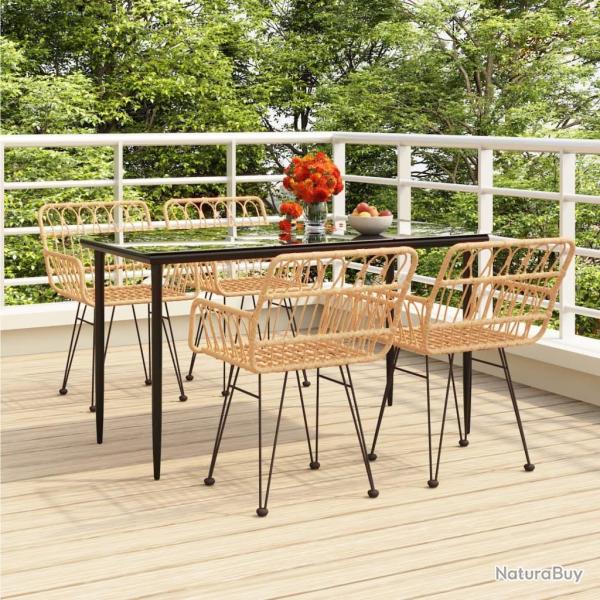 Ensemble � manger de jardin 5pcs R�sine tress�e