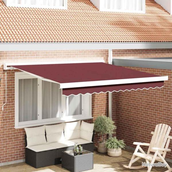Auvent manuel rtractable bordeaux 300x250 cm
