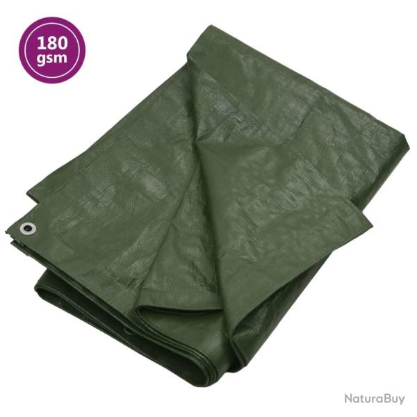 B�che 180 g/m� 6x6 m Vert PEHD