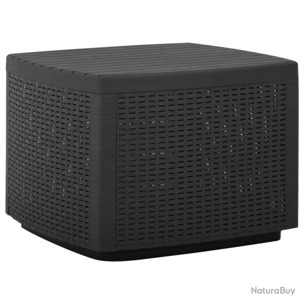 Table de jardin Gris 53x53x40 cm Plastique