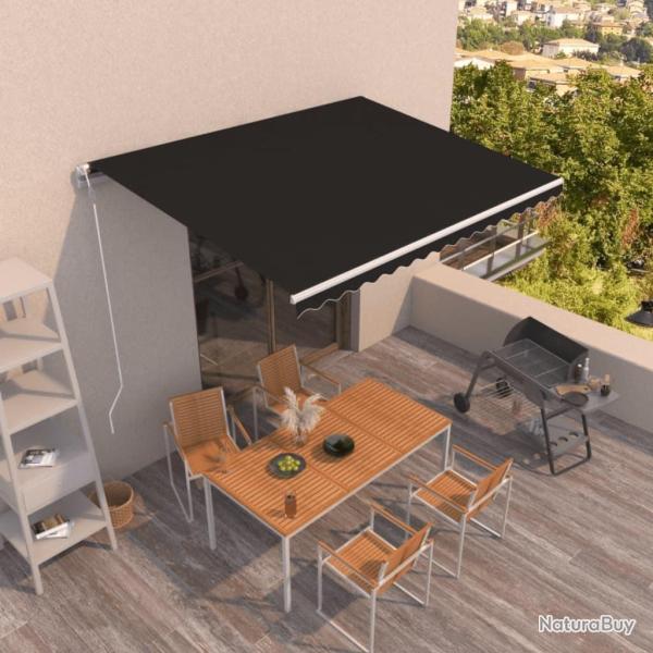 Auvent r�tractable automatique 400x350 cm Anthracite
