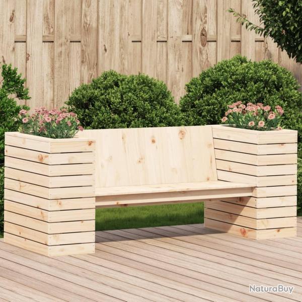 Banc avec jardini�res 167,5x60x65 cm bois massif de pin