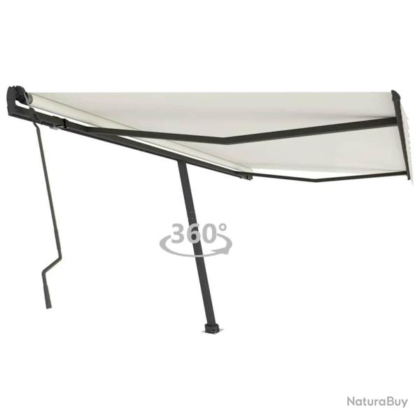 Auvent manuel rtractable sur pied 400x300 cm Crme