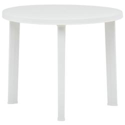 Table de jardin Blanc 89 cm Plastique