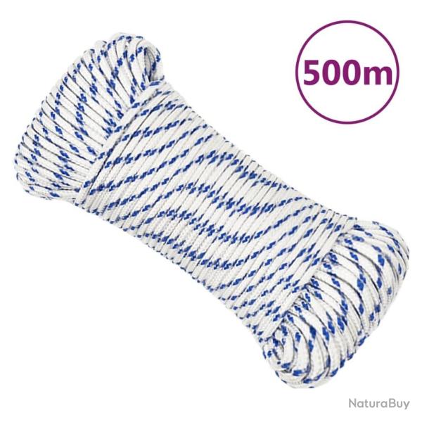 Corde de bateau Blanc 4 mm 500 m polypropylne