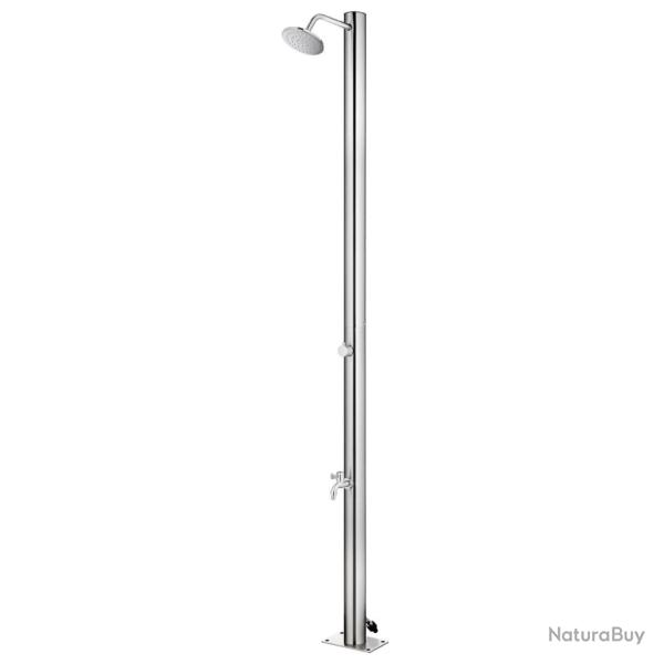 Douche de jardin 215 cm Acier inoxydable