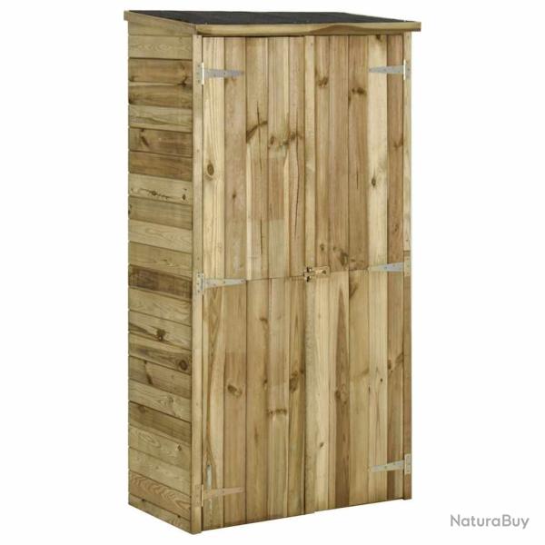 Abri � outils pour jardin Pin 85x48x177 cm