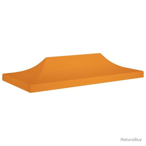 Toit de tente de rception 6x3 m Orange 270 g/m