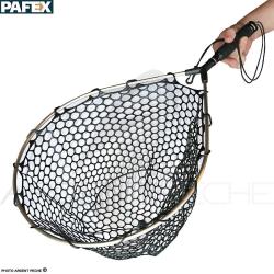 Epuisette PAFEX Flynet filet caoutchouc manche carbone poign&eacute;e mousse EVA MC15M-C50CN