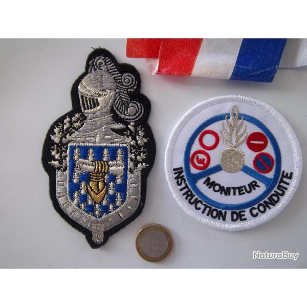 lot collection �cussons militaire gendarmerie insignes tissu