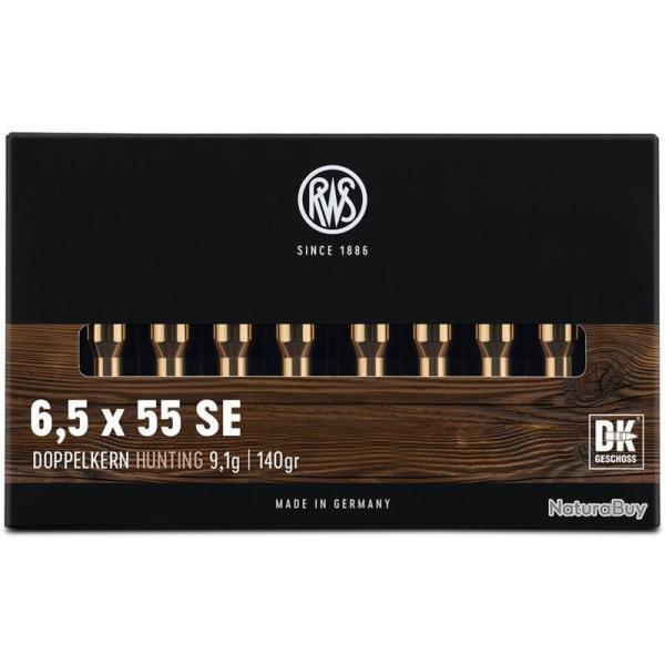 Munitions RWS 6.5x55 SE DK 9.1g 140gr x2 boites