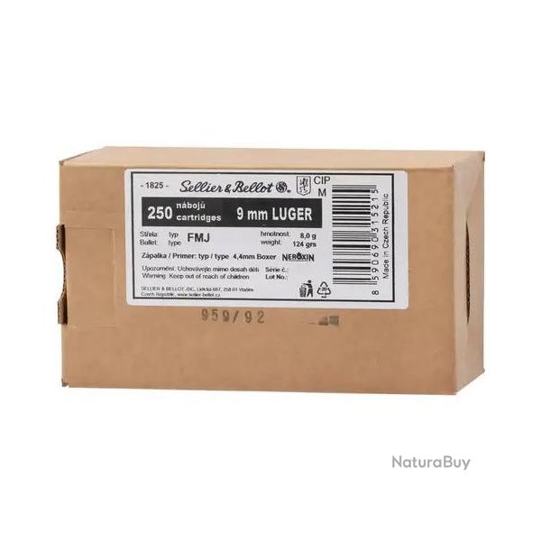 OGIVES SELLIER BELLOT 9X19 FMJ 124GR X600