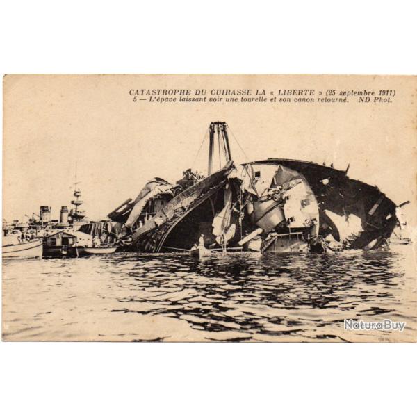 CPA- Marine Militaire -  CATASTROPHE DU CUIRASSE LIBERTE 1911 N�3231