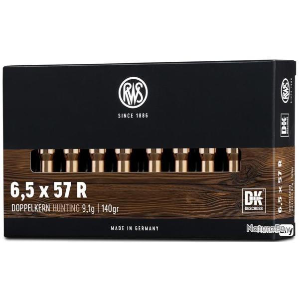 Munitions RWS 6.5x57 R DK 9.1g 140gr x2 boites