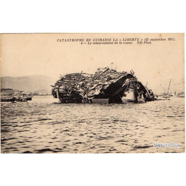 CPA- Marine Militaire -  CATASTROPHE DU CUIRASSE LIBERTE 1911 N�3232