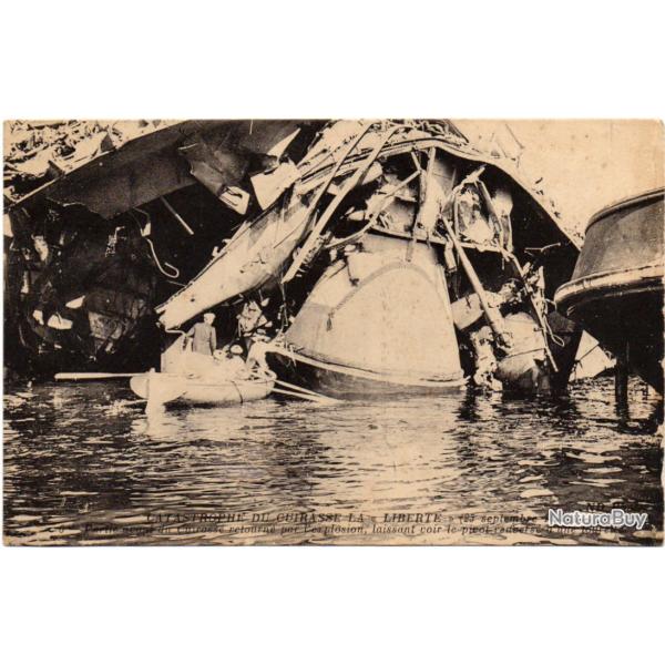 CPA- Marine Militaire -  CATASTROPHE DU CUIRASSE LIBERT� 1911 N�3234