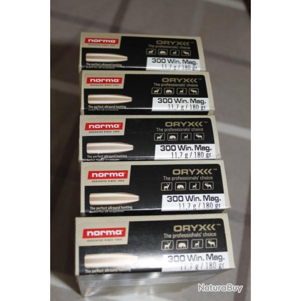 Lot de 100 �tuis .300 win mag NORMA ,tir�s une fois