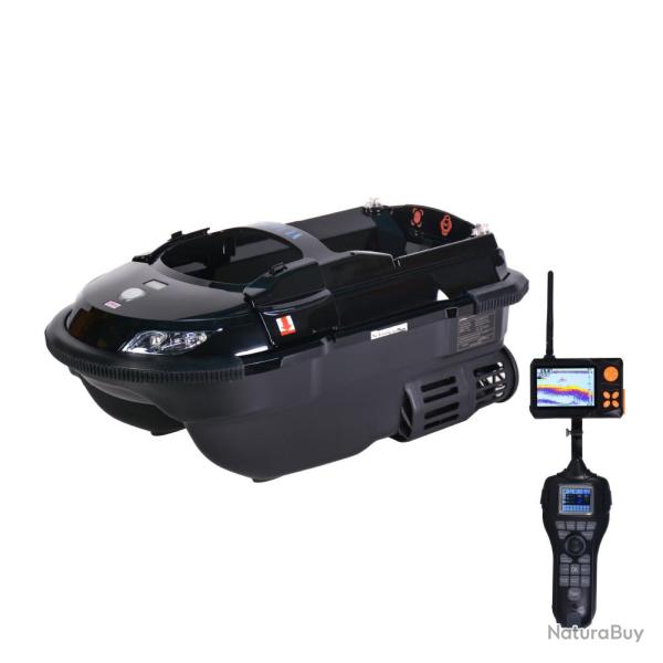 Bateau Amorceur Boatman Vulcan PRO V2 Noir - GPS + Sondeur