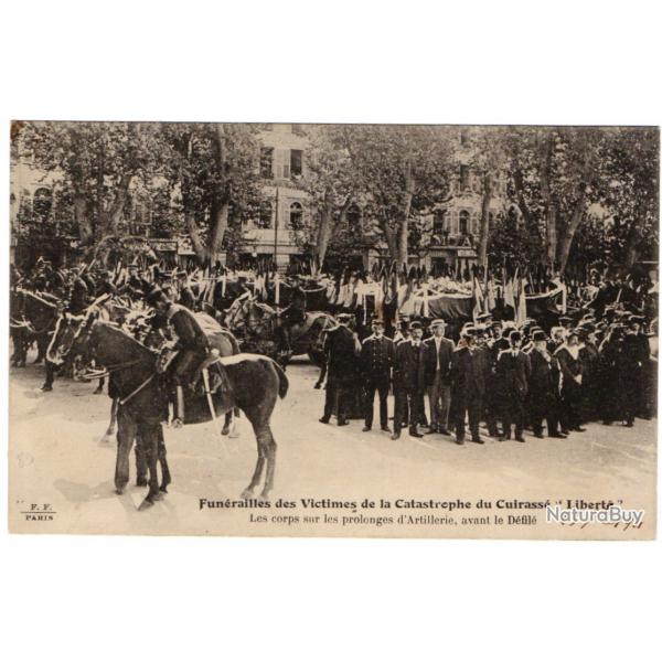 CPA - Marine Militaire -Fun�railles des Victimes de la Catastrophe du Cuirasse  "Libert�" - N�3210