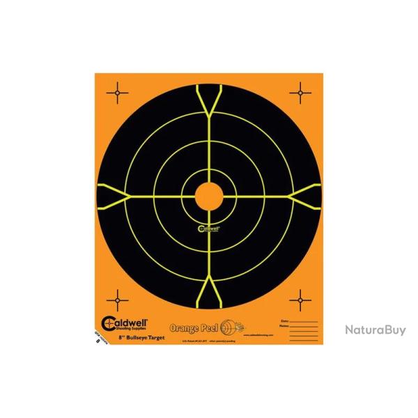 Lot de 5 Cibles ractives oranges 20x20 cm Caldwell