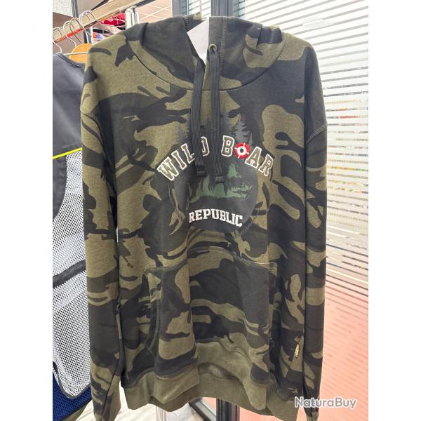 !! NEUF !! SWEAT PERCUSSION SANGLIER CAMO XXL