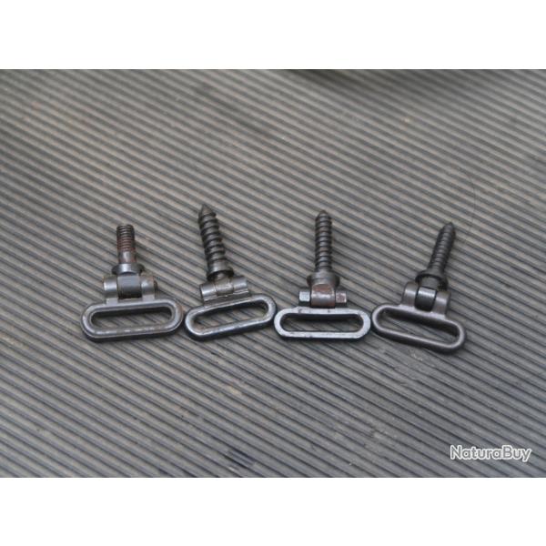 Lot de 4 anneaux de bretelle � visser Ref @