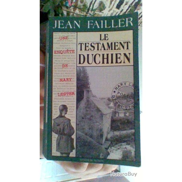 Le testament Duchien par Jean Failler - Edition du pal�mon -