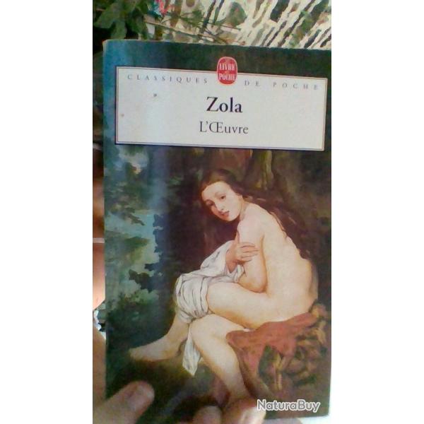 L'oeuvre par Emile Zola -  Le livre de poche -