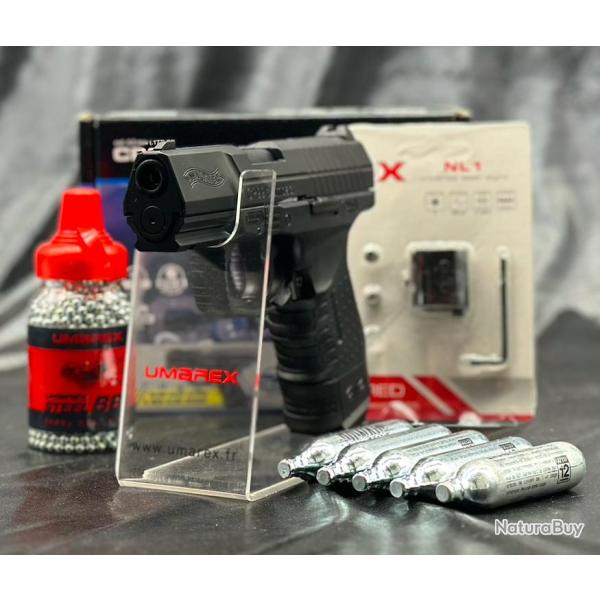 Pack Laser Pr�t A Tirer PISTOLET WALTHER CP99 COMPACT WALTHER CO2 CAL BB/4.5MM