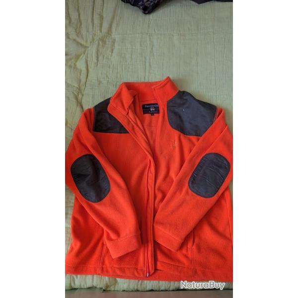 Polaire orange percussion XL