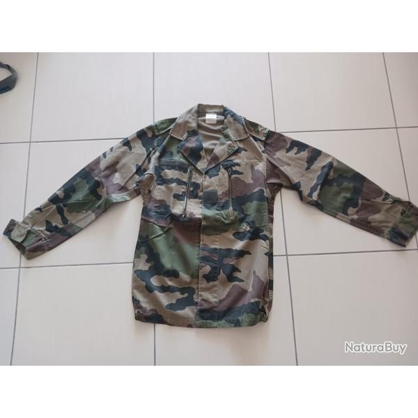 Veste de treillis militaire franais bariol. Taille 96L.