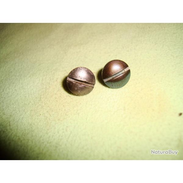 DEUX VIS DE PLAQUETTE POUR P08 D'ORIGINE