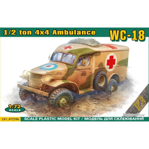 WC-18 1/2 ton 4X4 ambulance 1/72 | Ace models (0000 4215) - Maquette � monter