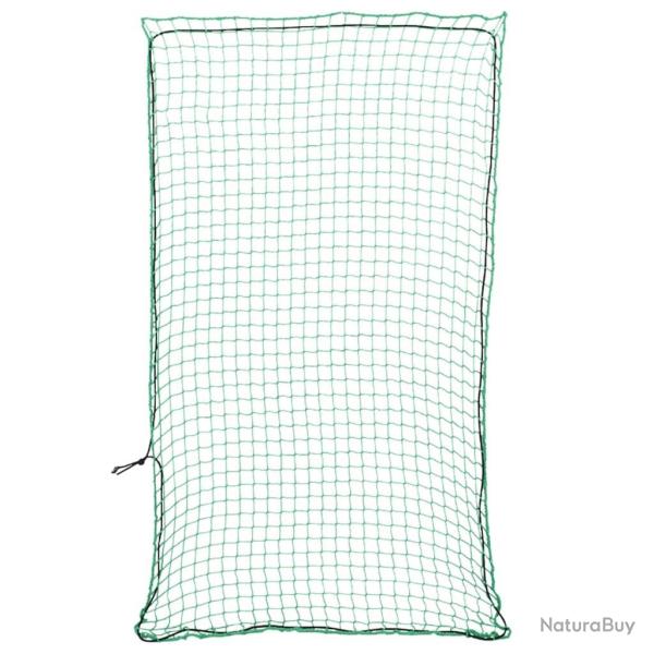 Filet pour remorque avec corde �lastique vert 6x3,5 m PP