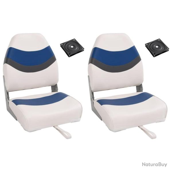 Ensemble de si�ges de bateau pliables lot de 4 dossier haut