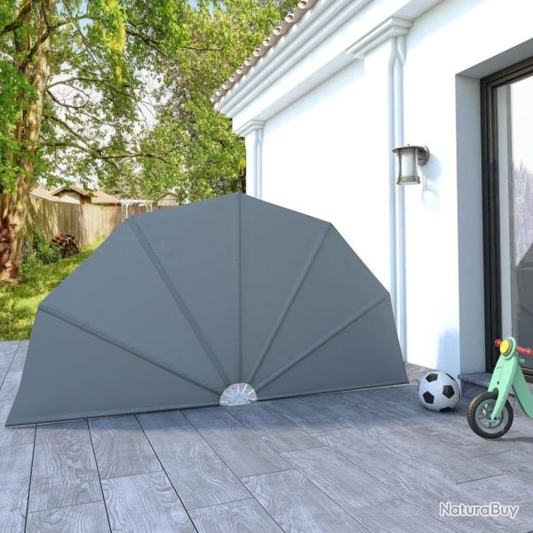 Auvent lat�ral pliable de terrasse Gris 160 cm