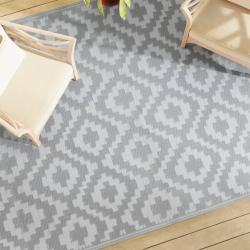 Tapis d'ext&eacute;rieur ARAKIL Gris 190x290 cm PP