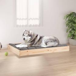 Lit pour chien 101,5x74x9 cm Bois de pin solide