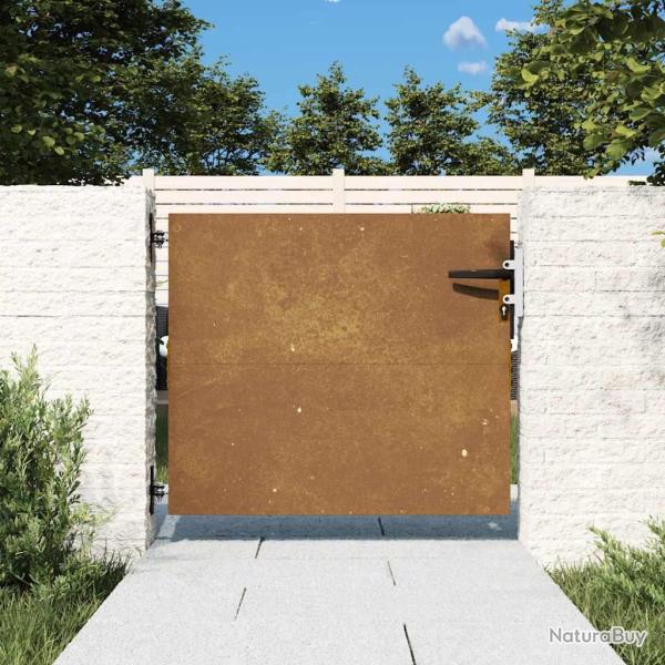 Portail de jardin 85x100 cm acier corten