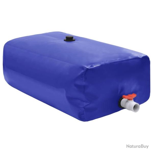 Rservoir d'eau avec robinet pliable 500 L PVC