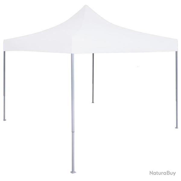 Tente rception pliable professionnelle 2x2 m Acier Blanc