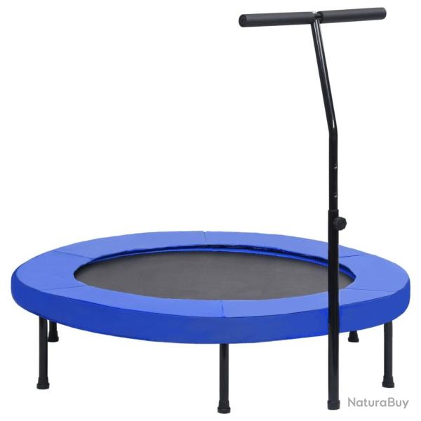 Trampoline de fitness avec poigne et coussin de scurit 122cm