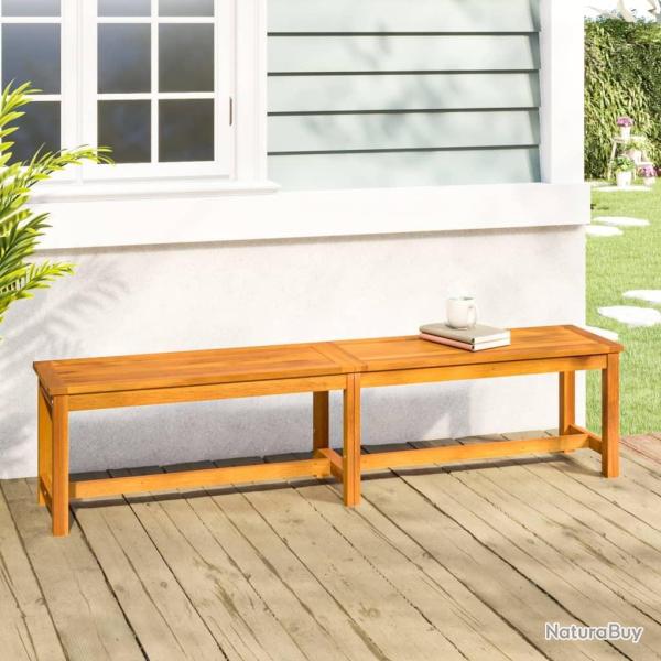 Banc de jardin 180x35x45 cm bois massif d'acacia