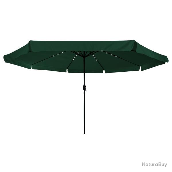 Parasol de jardinavec LEDs �395x245 cm Vert
